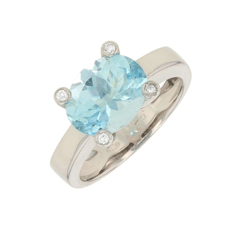 Acheter Bague aigue-marine 2.74 carats et diamants 0.06 carat or blanc 6.13g Comme neuf - 1400,00 € Bague aigue-marine 2.74 carats et diamants 0.06 carat or blanc 6.13g Comme neuf - reconditionné disponible sur Gemme Les Bijoux